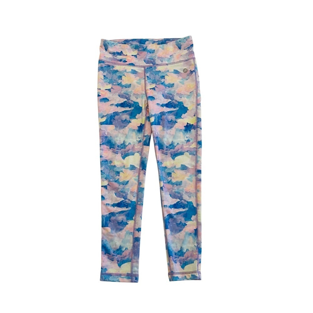 Joe Fresh Blue and Pink Leggings Vibrant Camouflage Style